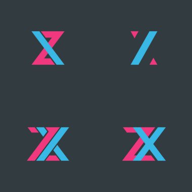 Z harfi ve X sembolü tasarımı