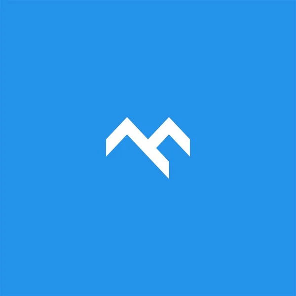 Línea arte montaña símbolo diseño — Vector de stock