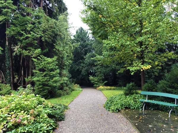 Jardín Terrazas Neobarrocas Terrassengarten Neubarocken Parque Villa Boveri Parkanlage Der — Foto de Stock
