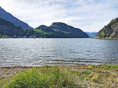 Alpnachersee Gölü, Stansstad - Nidwalden & Canton of Obwalden veya Canton of Obwald, İsviçre