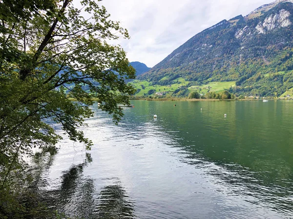 Alpnachersee Lake Stansstad Cantone Nidwalden Cantone Obwalden Cantone Obwald Svizzera — Foto Stock