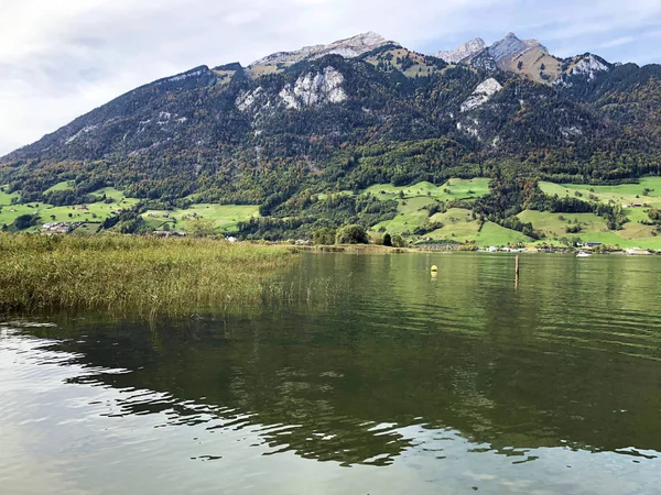 Alpnachersee Lake Stansstad カントン ナイドルデン カントン オブヴァルト スイス — ストック写真