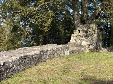 Burgruine Rotzberg veya Burgruine Rotzburg veya Ruine Rotzburg veya Castle Rotzberg, Stans - Nidwalden Kantonu, İsviçre