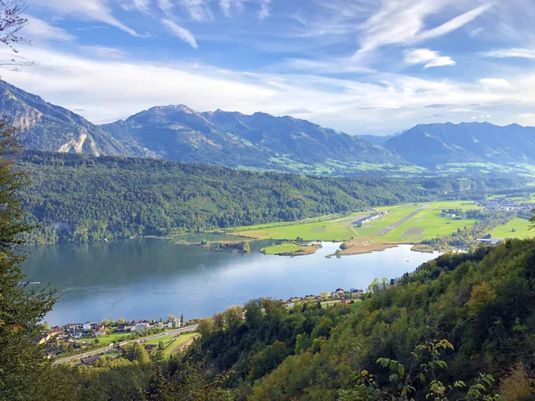 Alpnachersee Stansstad Nidwalden Obwalden Kantoni Kanton Vagy Obwald Kanton Svájc — Stock Fotó