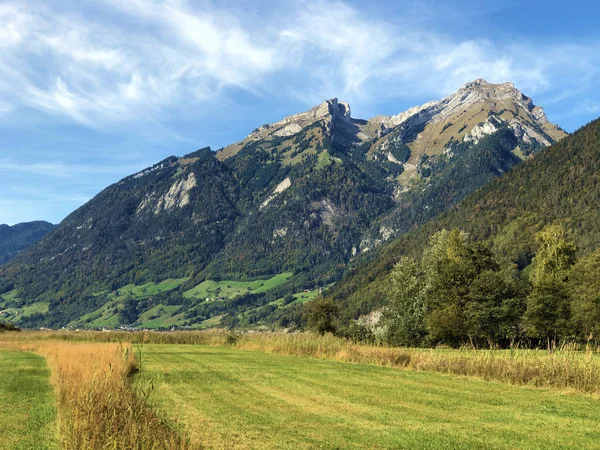Bergmassiv Pilatus Oder Alpiner Mount Pilatus Über Dem Vierwaldstättersee Niederstad — Stockfoto