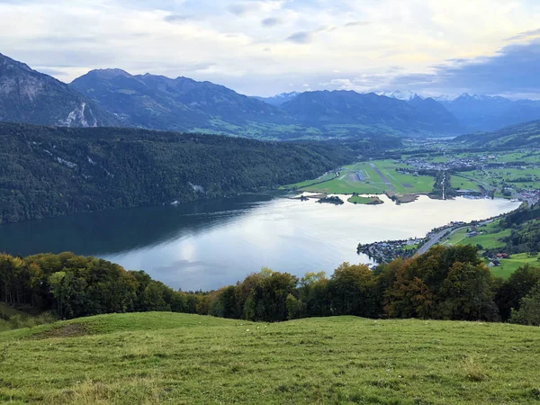 Sarner Valley Sarneraatal Valley Кантон Обвальден Кантон Обвальд Швейцария — стоковое фото