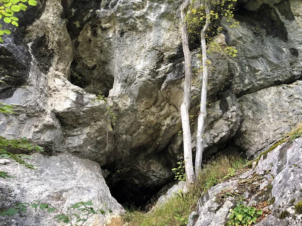 Σήραγγες Ορυχείων Στο Πλαίσιο Του Pilatus Peak Alpnach Καντόνιο Obwalden — Φωτογραφία Αρχείου