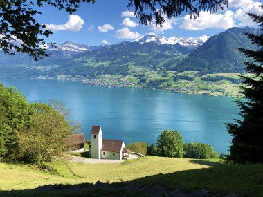 Saint Josts Kilisesi veya Sankt Jost Kapelle (St. Jost Kapelle), Ennetburgen veya Ennetbuergen - İsviçre Nidwalden Kantonu