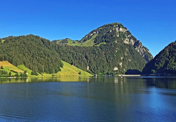 Fiaba Motivo Idilliaco Dal Wagitalersee Waegitalersee Lago Alpino Nella Valle — Foto Stock