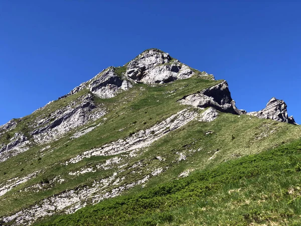 Rossalplispitz Rossaelplispitz Mountain Valley Wagital Alpine Lake Wagitalersee Waegitalersee Innerthal — 스톡 사진