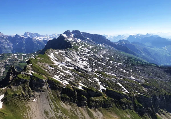 Lachenstock Mountain Boven Het Dal Wagitaal Alpien Wagitalersee Waegitalersee Innerthal — Stockfoto