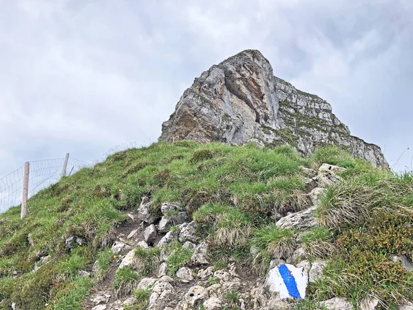 Alpine Peak Turner Wagital Waegital Valley Alpine Lake Wagitalersee Waegitalersee — Fotografia de Stock