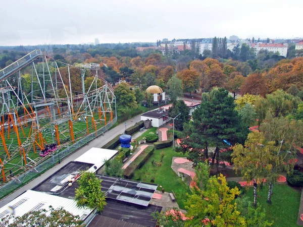 Prater Der Vergngungspark Prater Wien Uno Los Parques Atracciones Más — Foto de Stock