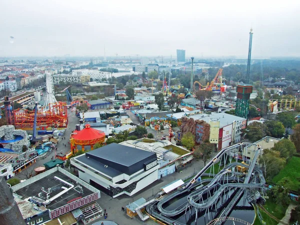 Prater Vagy Der Vergngungspark Prater Bécs Világ Egyik Legrégebbi Vidámparkja — Stock Fotó