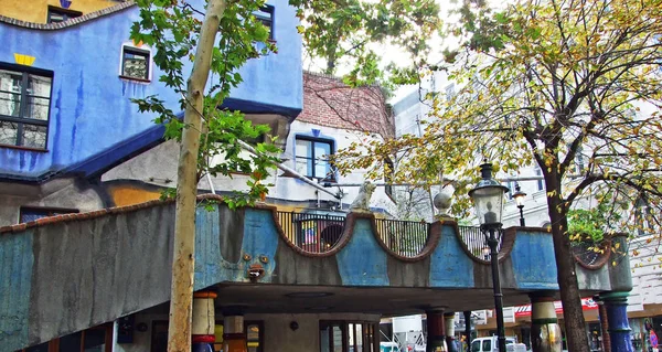 Hundertwasser House Wien Criação Pelo Artista Bloco Apartamentos Pintado Forma — Fotografia de Stock