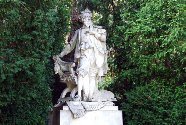 Hans Makart Staty Vid Stadtpark Eller Denkmal Hans Makart Wien — Stockfoto