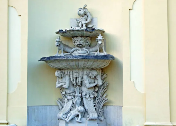 Famous Fountains Art Sculptures City Vienna Die Beruhmten Brunnen Und — Stock fotografie