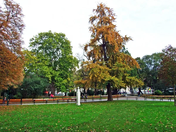 Rathaus Park Rathauspark Wien Vienna Austria — Stock Photo, Image