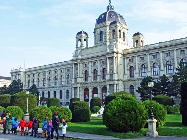 Kunsthistorisches Museum Wien Muzeum Století Bohatými Interiéry Kde Sídlí Habsburské — Stock fotografie