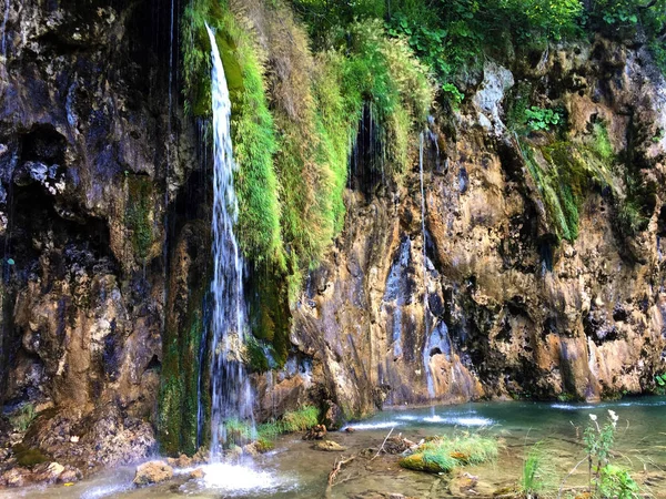 Landschap Van Plitvice Lakes National Park Nacionalni Park Plitvicka Jezera — Stockfoto