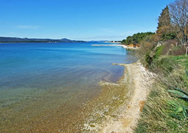 Playa Baño Orilla Del Mar Filip Jakov Croacia — Foto de Stock