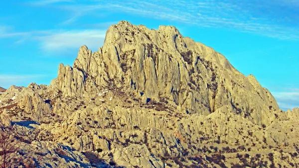 Скалистый Хребет Тулава Горная Вершина Туловице Велебит Хорватия — стоковое фото