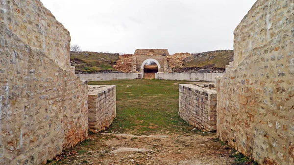 Στρατιωτικό Στρατόπεδο Burnum Roman Εθνικό Πάρκο Krka Κροατία — Φωτογραφία Αρχείου