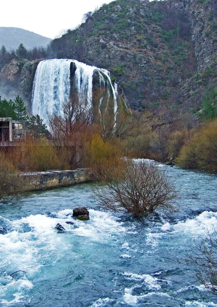 Waterfall Krcic Waterfall Veliki Buk Topoljski Waterfall Kovacic Croatia — ストック写真