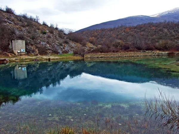 Source Cetina River Glavas Wellspring Croatia — ストック写真