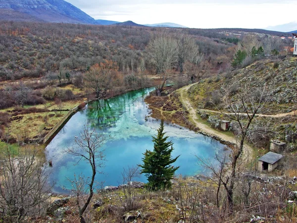 Source Cetina River Glavas Wellspring Croatia — ストック写真