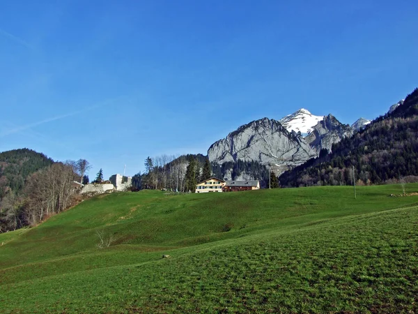 Burgruine Wildenburg Ruine Wildenburg Wildhaus Settlement Canton Gallen Switzerland — Stockfoto