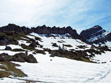 Speermurli ya da Speermuerli Alp Tepesi Ijental Vadisi ve Obertoggenburg bölgesi, Nesslau - İsviçre 'nin St. Gallen Kantonu