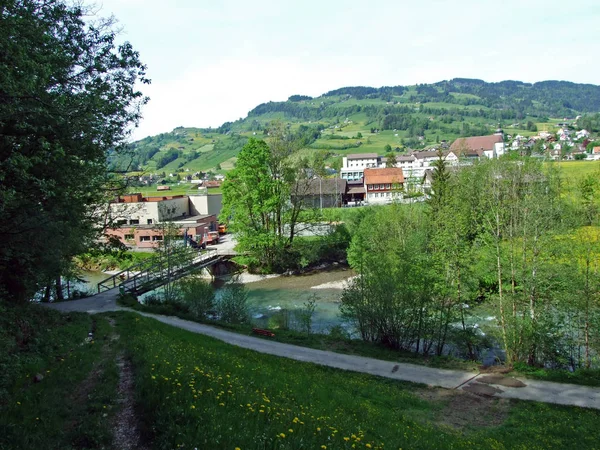 Dorp Neu Johann Het Dal Van Thur Regio Obertoggenburg Kanton — Stockfoto