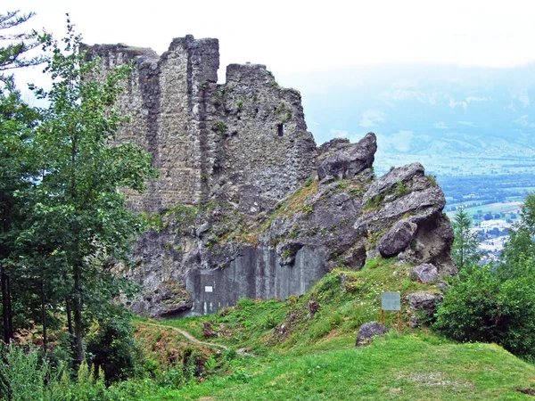 Castillo Schalun Alemán Burg Schalun Ruine Schalun También Conocido Coloquialmente —  Fotos de Stock