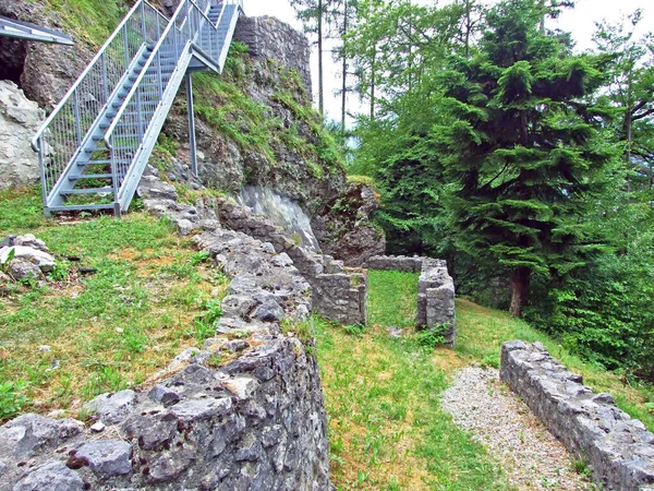 Castillo Schalun Alemán Burg Schalun Ruine Schalun También Conocido Coloquialmente —  Fotos de Stock