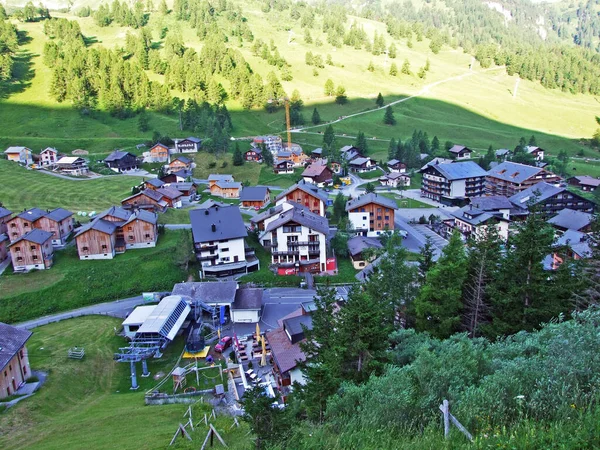 Village Station Ski Malbun Dans Les Alpes Liechtenstein Malbun Liechtenstein — Photo
