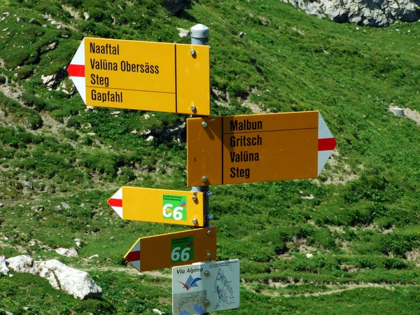 Wandel Wandelpaden Het Malbuntal Liechtenstein Alpen Malbun Liechtenstein — Stockfoto