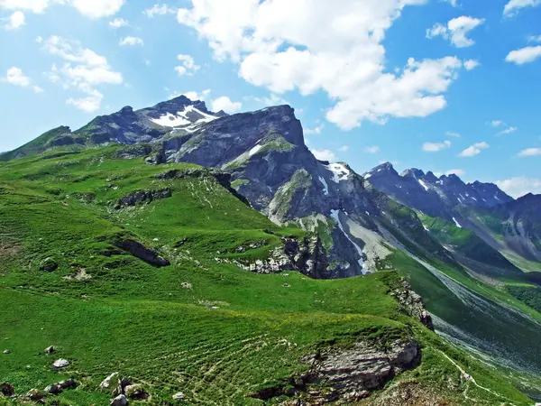 Ratikon Daki Naafkopf Dağı Tepesi Raetikon Sınır Dağ Kütlesi Malbun — Stok fotoğraf