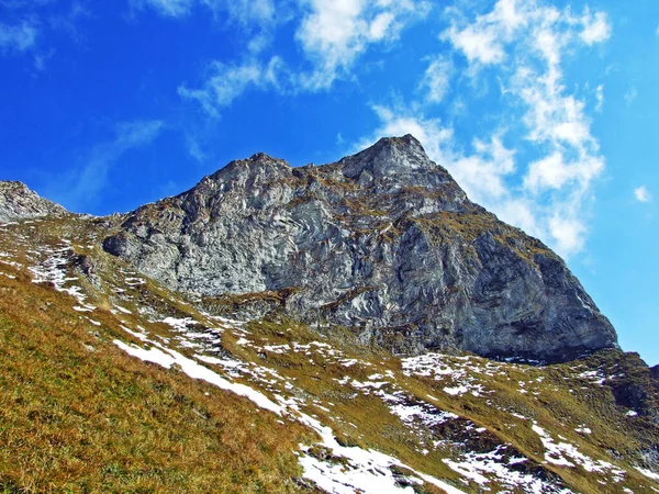 Sommet Alpin Schwarzhorn Dans Massif Montagneux Frontière Ratikon Ratikon Grenzmassiv — Photo