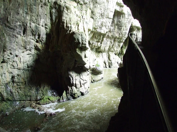 Φαράγγι Και Φαράγγι Του Ποταμού Rak Στο Skocjan Caves Park — Φωτογραφία Αρχείου
