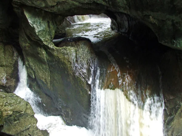 Φαράγγι Και Φαράγγι Του Ποταμού Rak Στο Skocjan Caves Park — Φωτογραφία Αρχείου