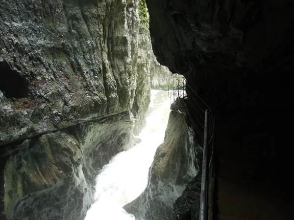 Skocjan Mağara Parkı Ndaki Rak Nehrinin Kanyonu Boğazı Unesco Dünya — Stok fotoğraf