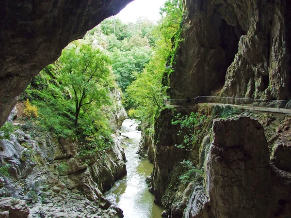 Het Skocjan Caves Park Unesco Werelderfgoed Park Skocjanske Jame Divaca — Stockfoto