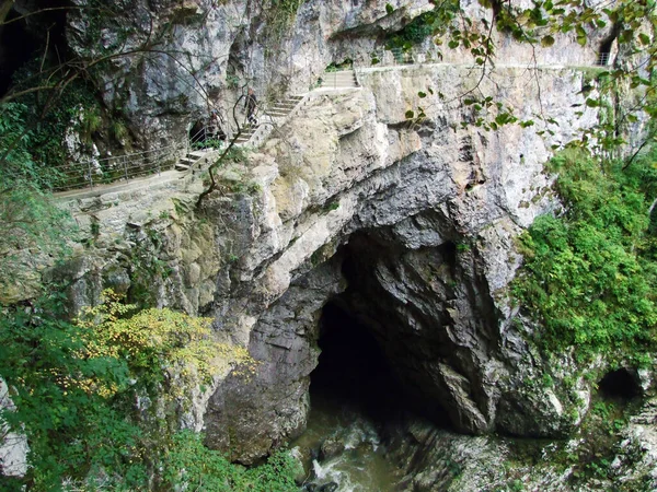 スコカジャン洞窟公園 ユネスコ世界遺産 または公園スコカジャンケ ジェム ディバカ スロベニア — ストック写真