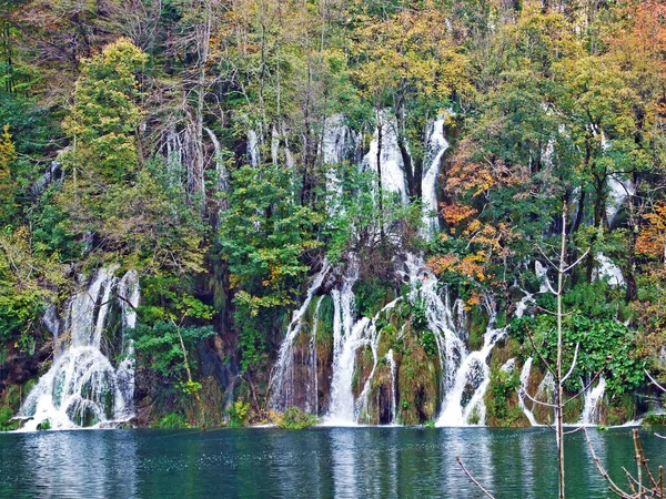 Landschap Omgeving Van Nationaal Park Plitvice Meren Nacionalni Park Plitvicka — Stockfoto