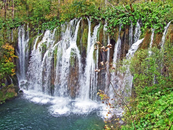 Landschap Omgeving Van Nationaal Park Plitvice Meren Nacionalni Park Plitvicka — Stockfoto