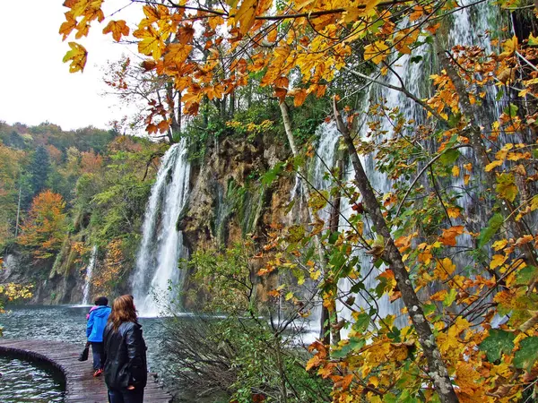 Landschap Omgeving Van Nationaal Park Plitvice Meren Nacionalni Park Plitvicka — Stockfoto