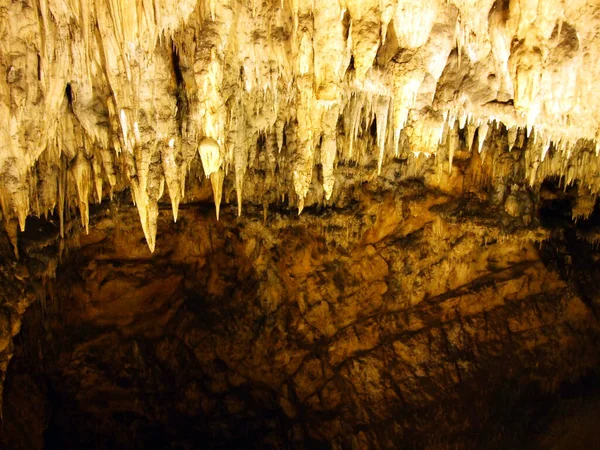 上Baracs洞穴或Gornja Baraceva溢出坑 重要景观Barac洞穴或Znacajni Krajolik Baraceve溢出坑 克罗地亚Rakovica 克罗蒂安 Hrvatska — 图库照片