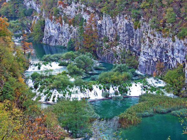 Plitvice Lakes National Park Nacionalni Park Plitvicka Jezera Unesco Plitvica — 스톡 사진