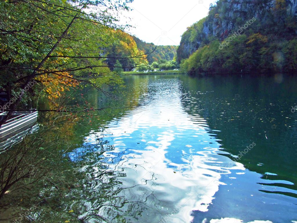 Landscape and environment of Plitvice Lakes National Park or nacionalni park Plitvicka jezera, UNESCO natural world heritage - Plitvica, Croatia (Kroatien / Croazia / Hrvatska)